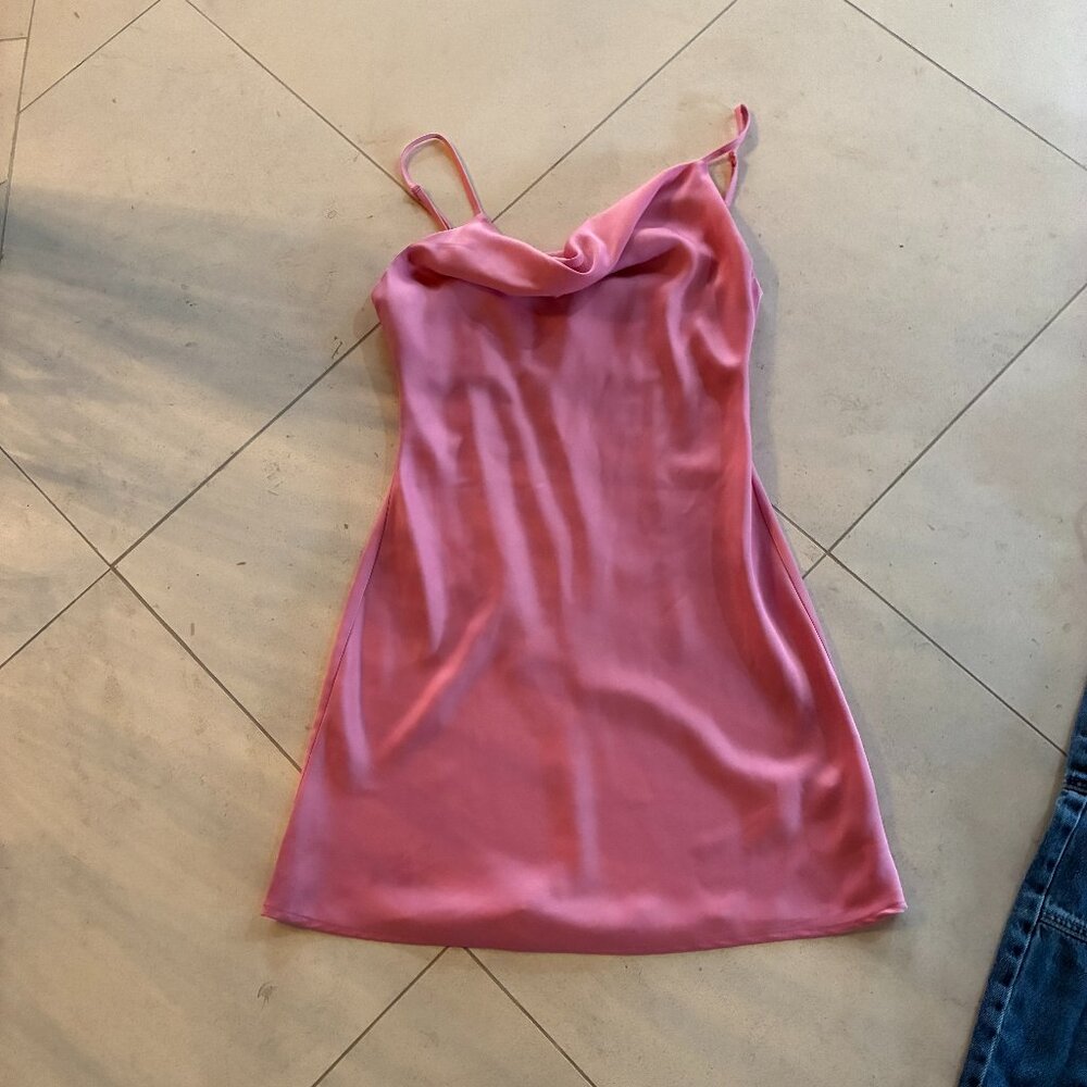 Urban Outfitters pink slip dress, size M